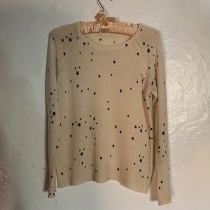 Starry Cream Cashmere Sweater